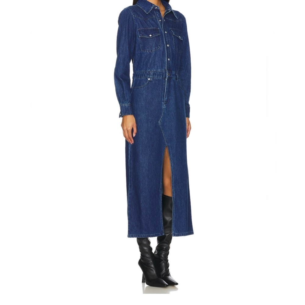 NWOT Steve Madden Denim Button Down Maxi Dress